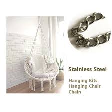 Shop for hammock chairs in hammocks. Stainless Steel Hanging Kits Hanging Chair Chain With Two Carabiners For Hammock Indoor Outdoor Buy At A Low Prices On Joom E Commerce Platform