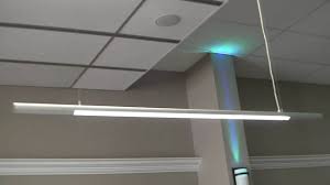 Slim Led Hanging Pendant Lights For Office Or Garage Video By Advanced Automotive Concepts Youtube
