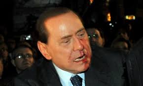 Ultimele stiri despre ac milan si silvio berlusconi. Silvio Berlusconi Hit In The Face World News The Guardian