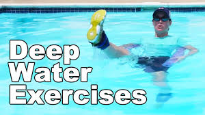 deep water exercise in a pool aquatic