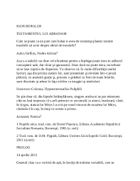 Toate categoriile barbati care urasc femeile 49 ebooks 2. Pdf Testamentul Lui Abraham Igor Bergler Pdf Irina Seth Academia Edu