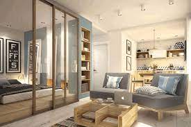 9 Ide Partisi Minimalis Ini Bisa Buat Ruanganmu Tampak Lebih Luas Small Apartment Room Small Apartment Bedrooms Apartment Interior