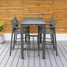 Bar height, counter height, backless, swivel Harrier Outdoor Bar Stools Table Set Net World Sports