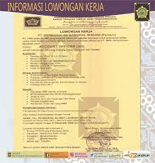Disnakertrans Lowongan Account Officer Di Pt Pnm Pt Mmi