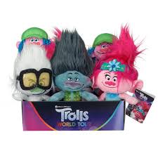 After the bergens invade troll village, poppy, the happiest troll ever born, and the curmudgeonly branch set off on a journey to rescue her friends. Trolls Plush Assorted Sainsbury S