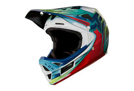 Fox Rampage Pro Carbon Kustom Full Face Helmet White Red Black