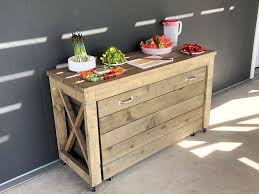 This diy backyard kitchen is absolutely beautiful. Nesting Grill Station Ana White