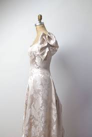 1930s Gown 30s Damask Wedding Dress Etsy Damask Wedding Dress Vintage Bridal Fashion Etsy Wedding Dress