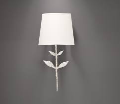5 (t) x 5 (b) x 5 (h), rolled edge/no trim Small Silver Wall Lamp Silva Stem And Leaf Look Objet Insolite Hight Qualite Lighting Made In France Ref 17090307