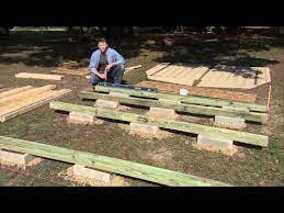 The piers will allow you to string support beams beneath the floor of the shed. Preparing A Solid Shed Foundation Is One The Most Important Aspects Of Building A Shed Let Us Teach You How To Build A Shed Plans Diy Shed Plans Build A Shed