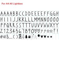 Total Cinema Lightbox Letters For A4 A5 Cinema Light Box Diy Lights Home Decor Holiday Weeding Letters Cards Signs Numbers Light Home Decor Diy Lightlight Home Aliexpress