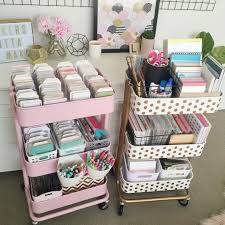 Faq 1 These Are The Raskog Carts From Ikea 2 I Spray Painted Them Sadly You Cant Buy These Colours 3 I Don Room Organization Craft Room Office Craft Room