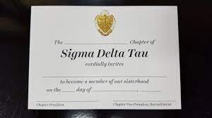 With the advancing technology, everyone prefers being handy with everything that takes up less space and provides. Sigma Delta Tau Stationery Bid Cards Dozen