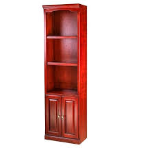 Solid alder shelves, sides, top and trim. Traditional Alder Bookcase With Cabinet Overstock 27366488