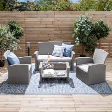 Sitzgruppe Kapolei 4 Teilig Sitzgruppe Gartenmobel Sets Outdoor Lounge Mobel