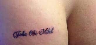 Chelsea Fan Tattoos Mikel Obi S Name On His Butt Photo Naijaloaded Black is the best color. chelsea fan tattoos mikel obi s name on