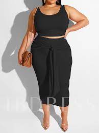Maybe you would like to learn more about one of these? Plus Size Plain Western Skirt Lace Up Pullover Women S Two Piece Sets Tbdress Com