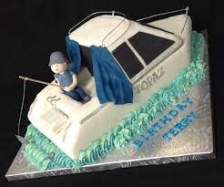 Maybe you would like to learn more about one of these? Custom Fishing Boat Cake Decorated By Coast Cakes Ltd Boat Cake New Birthday Cake Cake Designs Birthday