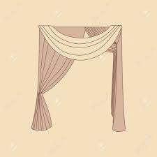 Sketch Design Curtains Windows Draw Vector Royalty Free Cliparts Vectors And Stock Illustration Image 67918591 I always lock up when i draw the curtains. sketch design curtains windows draw vector