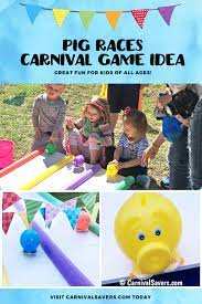 Diy Carnival Game Pig Races Kids Carnival School Carnival Games Diy Carnival Games