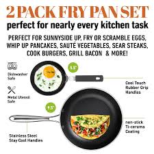 Gotham Steel Double Pan - Nonstick Copper Easy To Flip Pan, Dishwasher Safe,  Gri | Ebay