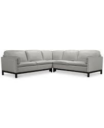 Compared to a regular sofa, they provide a wide lounge to stretch out on for added comfort. Furniture Virton 3 Pc Leather L Sectional Sofa Created For Macy S Reviews Furniture Macy S