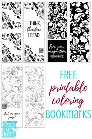 Free Printable Black And White Bookmarks For Adults And Kids To Color These Cute Drawings Coloring Bookmarks Coloring Bookmarks Free Free Printable Coloring