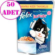 felix yas yavru kedi mamasi tavuklu 100 gr 50 adet amazon pet center yavru kediler kedi vitaminler