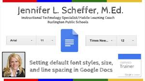 You can also change the default fonts the same way for various headings, as well. Changing Default Font Style Size And Line Spacing In Google Docs Burlington High School Help Desk