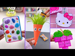 ‪12 DIY Miniature Crafts Idea / Easy Craft Ideas / school hacks / mini craft  / how to make / craft - YouTube‬‏