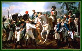 Napoleon harangues the Bavarian and Württemburg troops in Abensberg, by JB  Debret