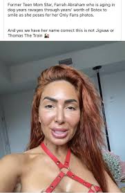 Saw this post about Farrah's face