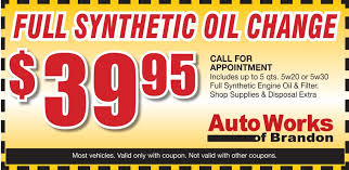 Specials Auto Service Oil Change Automotive Repair