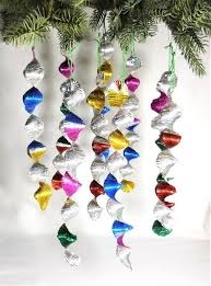 9 Vintage 60 S Aluminium Foil Christmas Tree Spinner Twists 7 Inches Rainbow Christmas Ornaments Homemade Modern Christmas Tree Vintage Christmas Ornaments