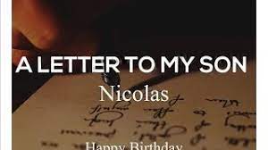 Six years after his death, a massachusetts father pays for his son's first legal drink. Letter To My Son Nicolas Happy 21st Birthday Youtube