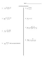 The parts for each smartphone cost $ 50 and the labor and overhead for running the plant cost $ 6000 per day. Limits Review Worksheet Ap Calculus Ap Calculus Ab Mathematics Worksheets