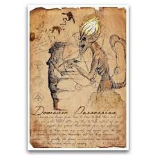 Amazon.com: Demonic Possession grimoire print, myths monsters and folklore,  cryptid horror art, monster hunter guide : Home & Kitchen