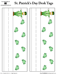 St Patricks Day Leprechaun Nameplates A To Z Teacher