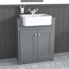 White vanity unit gray vanity vanity units countertop basin grey countertops led furniture wall mounted vanity bathroom essentials engineered wood. 667mm Grey Freestanding Vanity Unit With Basin Westbury Better Bathrooms