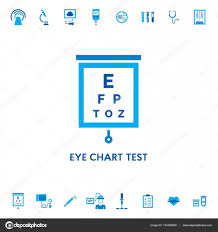 Eye Chart Test Vector Icon Stock Vector Sokolfly 132426820