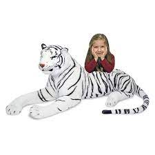 Plush White Tiger 6987396 Hsn In 2021 Tiger Stuffed Animal Giant Stuffed Animals White Tiger