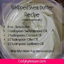Followed by 20 drops total of your favorite essential oils. Whipped Shea Butter Recipe Shea Butter Hair Natural Hair Recipes Homemade Hair Products