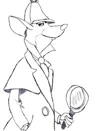 Ads and navigation do not appear when printed. The Great Mouse Detective Basil Of Baker Street Coloring Page Coloring Sun