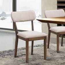 Eberhardt Cotton Upholstered Upholstered Solid Back Side Chair Side Chairs Dining Dining Chairs Upholstered Dining Side Chair