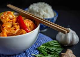 Saute your favorite vegetables in a pan, such as onions, cauliflower, sweet potato, and carrots. Thai Shrimp Curry Cardamom Coconut