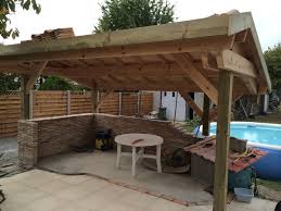 Exterieur petit barbecue poele charbon de bois materiel en acier inoxydable grille net fit 3 personnes 35x27x20cm. Abris Barbecue 2 Bois Et Tuyaux