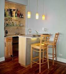 A home bar definitely adds life to the party, and if you have a dedicated mixing station that is close to the party zone, it makes your life a lot easier. Cool 48 Lovely Small Kitchen Bar Design Ideas For Apartment Small Kitchen Bar Kitchen Bar Design Mini Bar