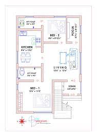 South Facing Plan Indian House Plans South Facing House 2bhk House Plan