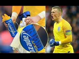 His current girlfriend or wife, his salary and his tattoos. Jordan Pickford Has List Of Croatian Penalty Takers And Likely Direction Written On Water Bottle Youtube