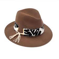 Justine Hats Boho Fedora Hat In 2021 Boho Chic Hats Fedora Hat Bohemian Hats
